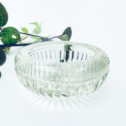 Kleines vintage Salznpfchen aus Klarglas