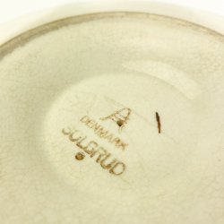 Retro Aluminia Solbrud Sauciere mit Unterteller