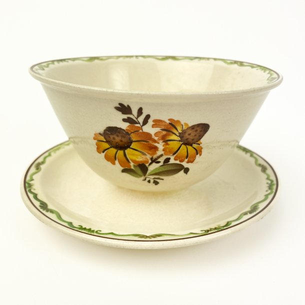 Retro Aluminia Solbrud Sauciere mit Unterteller