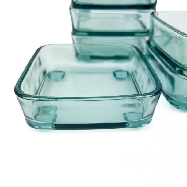 Seks turkise retro glassk�le
