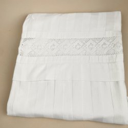 Vintage damasksenget�j med mellemv�rk