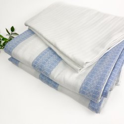 To s�t vintage damask senget�j med striber