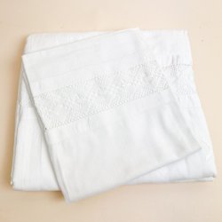 Vintage senget�j i damask med mellemv�rk