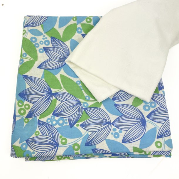 Bl�t retro senget�j blomster