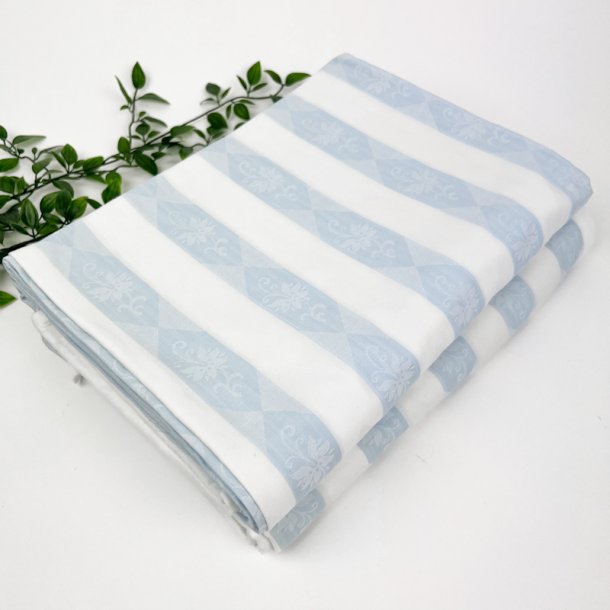To s�t vintage damask senget�j stribet