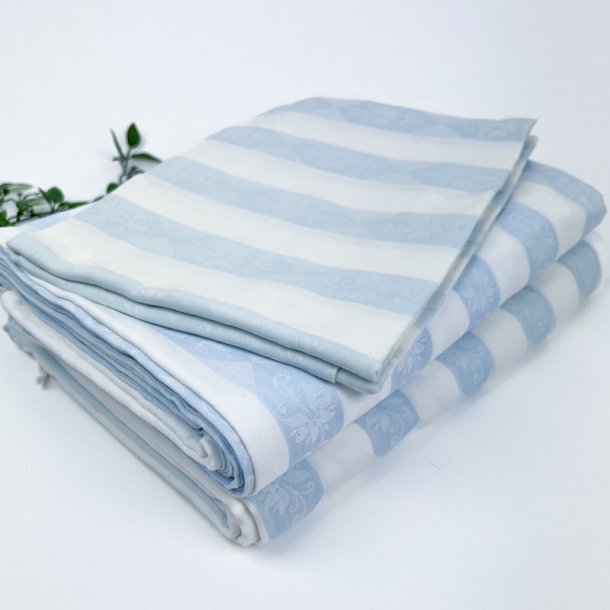 To s�t vintage damask senget�j stribet
