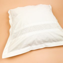 Hvid vintage damask senget�j