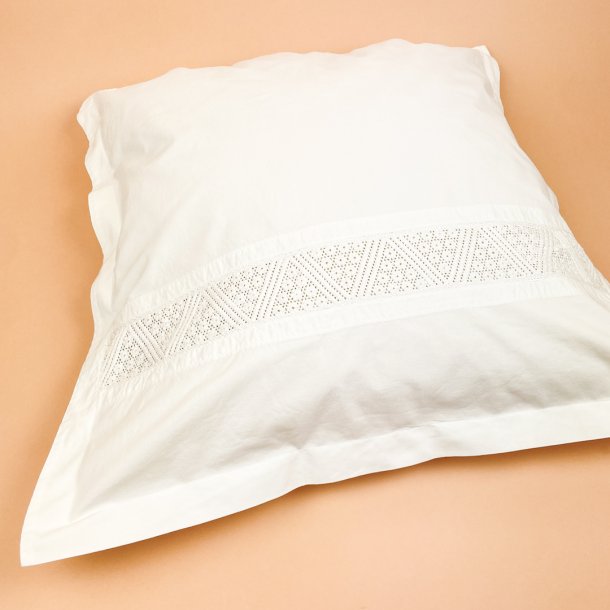 Hvid vintage damask senget�j