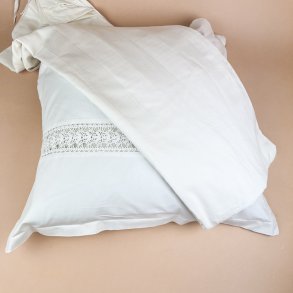 Hvid vintage damask senget�j