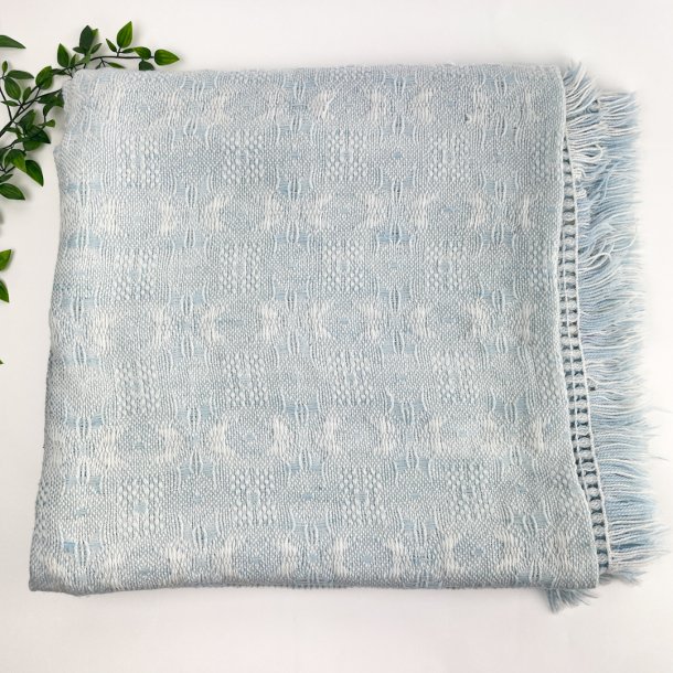Lyseblt retro sengetppe  200x220 cm