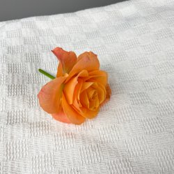 Hvidt vintage sengetppe 220 x 240 cm