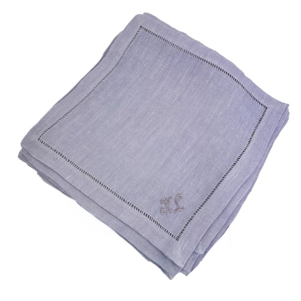 Otte lyselilla vintage h�rservietter