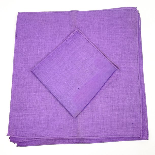 Seks lilla vintage h�rservietter