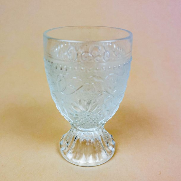 Vintage isglas presset glas