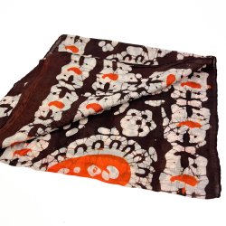 Aflangt vintage silkechiffon t�rkl�de