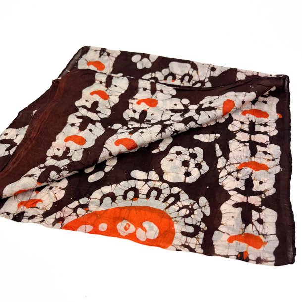 Aflangt vintage silkechiffon t�rkl�de