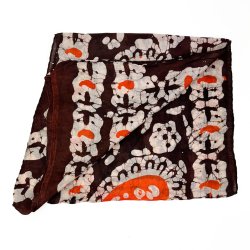 Aflangt vintage silkechiffon t�rkl�de
