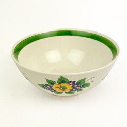 Blomstret vintage fajancesk�l