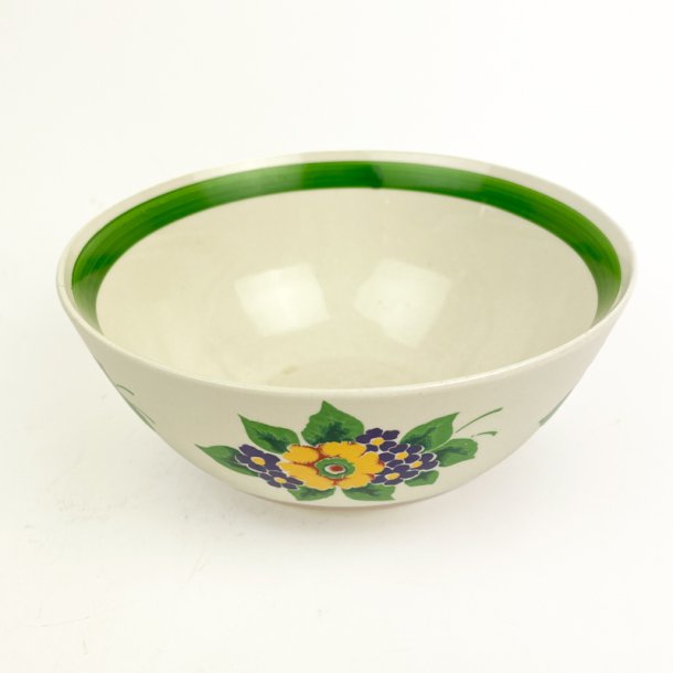 Blomstret vintage fajancesk�l