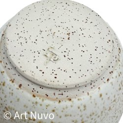 H�ndlavet keramiksk�l med effektglasur