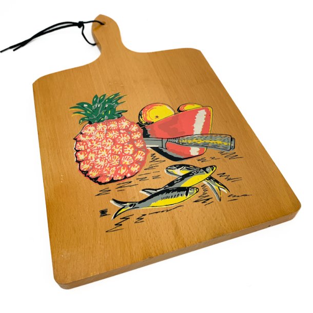 Retro Schneidebrett mit Motiv