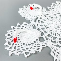 Hklet vintage flakon med svaner