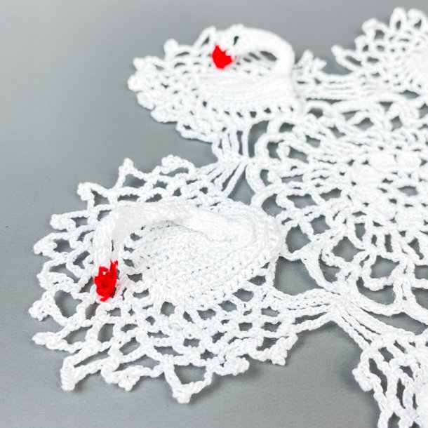 Hklet vintage flakon med svaner