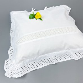 Vintage pudebetrk med broderikant