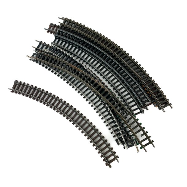 Fleischmann N-Spur gebogene Gleise  Satz mit 20 Stck