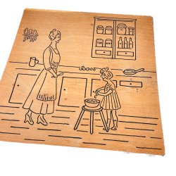 Retro Schneidebrett aus Holz