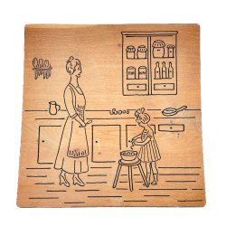 Retro Schneidebrett aus Holz