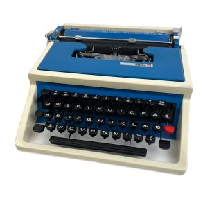 Index retro skrivemaskine i bl�