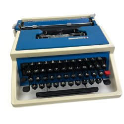 Index retro skrivemaskine i bl�