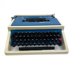 Index retro skrivemaskine i bl�