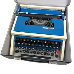Index retro skrivemaskine i bl�