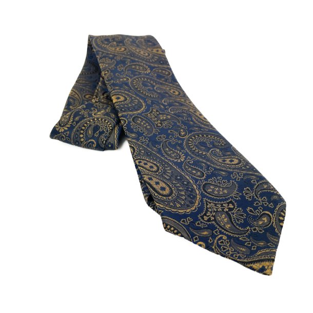 M�rkebl�t retro slips med paisley