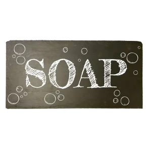 Schieferschild von Moodtiles  Soap