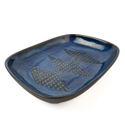 Groe blaue Sholm Schale  3332-2