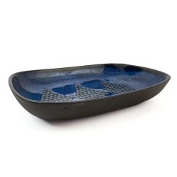 Groe blaue Sholm Schale  3332-2