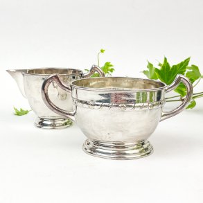 Zucker- und Sahneset - Silber - Art Deco