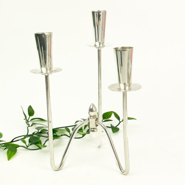 Vintage s�lvplet lysestage