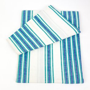 Retro Tischdecke in Blau und Trkis  170 cm