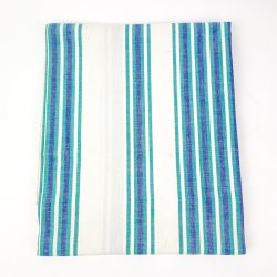 Retro Tischdecke in Blau und Trkis  200 cm