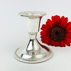 Schner, schlichter Silber-Kerzenhalter
