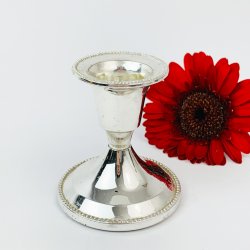 Schner, schlichter Silber-Kerzenhalter