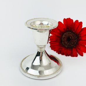 Schner, schlichter Silber-Kerzenhalter