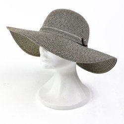 Sort beige sommerhat
