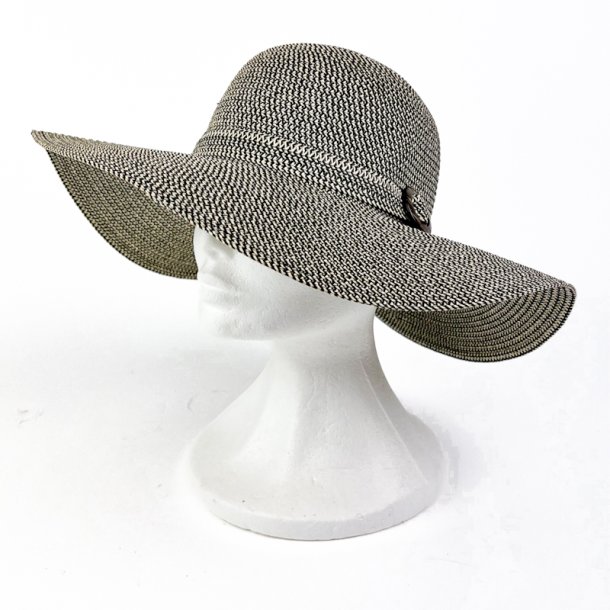 Sort beige sommerhat