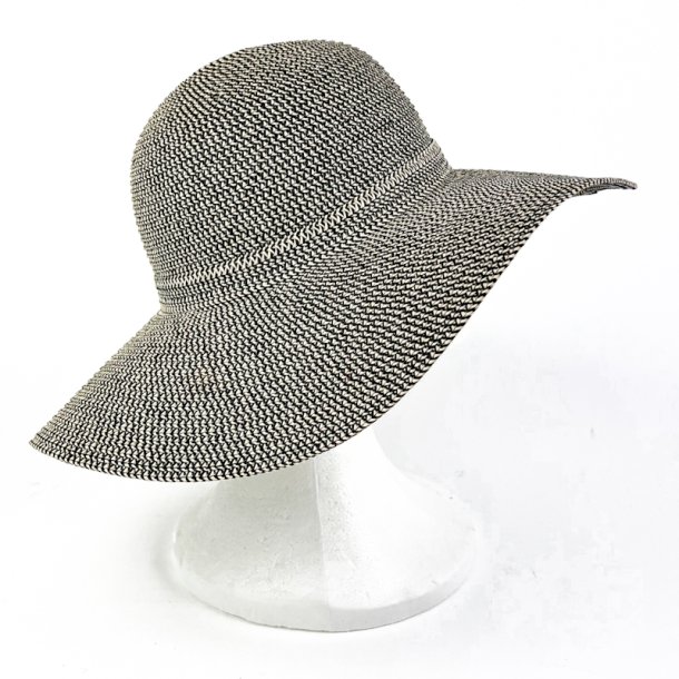 Sort beige sommerhat