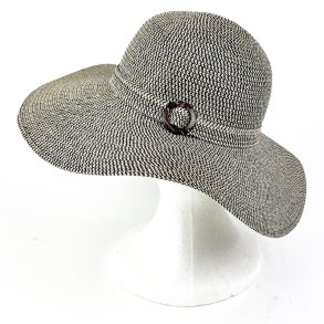 Sort beige sommerhat